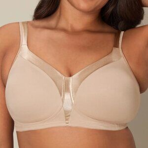 Playtex 18 Hour Sleek Wire Free full figure plus size bra sz 38 DDD